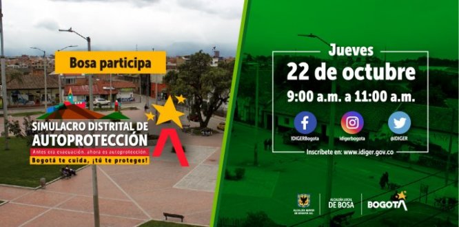 Bogotá se prepara para realizar el simulacro de autoprotección