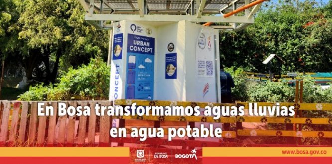 En Bosa se transforman las aguas lluvias en agua potable En Bosa se transforman las aguas lluvias en agua potable