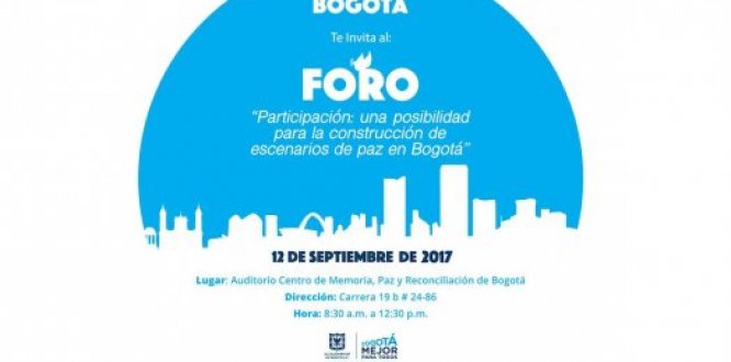 Foro "participación: una posibilidad para la construcción de escenarios de paz"