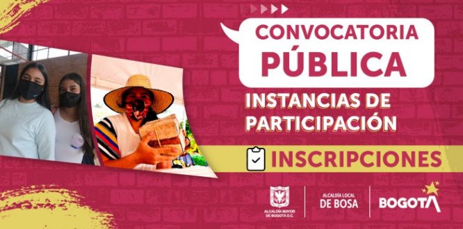 Hasta el 9 de mayo la Alcaldía Local de Bosa habilita la convocatoria pública
