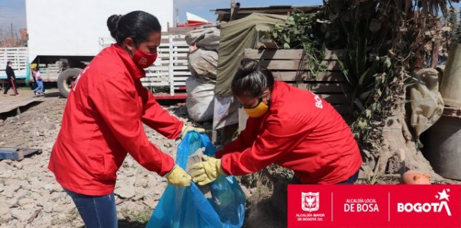 Operativo ambiental y de recuperación del espacio público sobre la ronda del río Tunjuelo