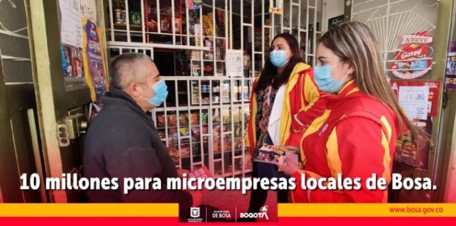 10 millones para microempresas locales de Bosa