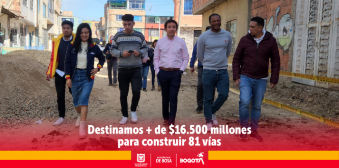 En Bosa destinaron más de $16.500 millones para construir 81 segmentos viales durante 2022