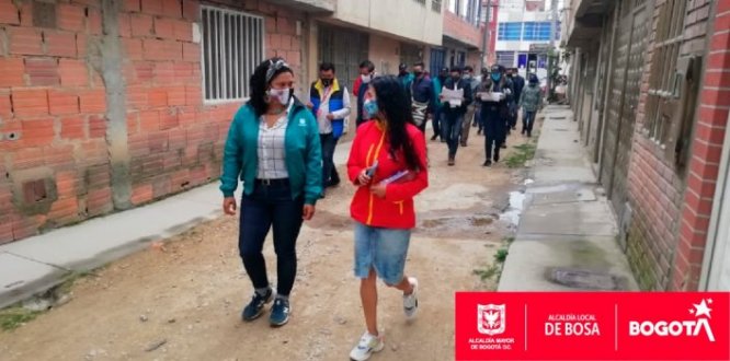 Secretaria del Hábitat recorrió Bosa para inspeccionar futuros mejoramientos de barrios